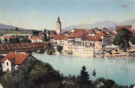 Olten, koloriert, gelaufen 1917