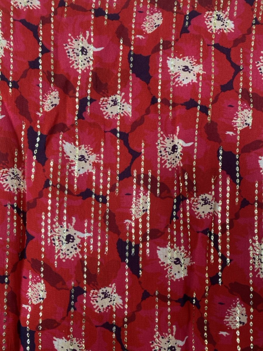 Vestiti: La Petite Etoile Kleid, Rot mit Blumenmuster – Usato da Alpnach Dorf venduto da melbb 2