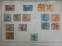 Belgisch Kongo Sammlung II auf uralten Vordruckseiten. Siehe