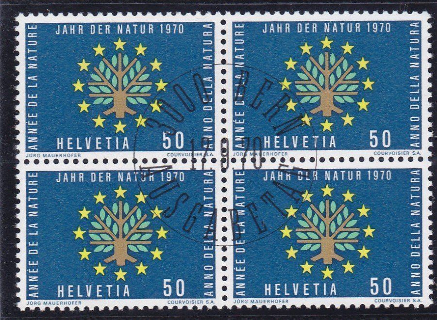 Tutti i francobolli: ET 4er Block Werbemarken 1970 – Nuovo (secondo la descrizione) da Schliern b. Köniz venduto da joni20 3