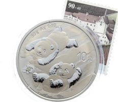 2022 China Panda Grossilbermünze in Top Qualität