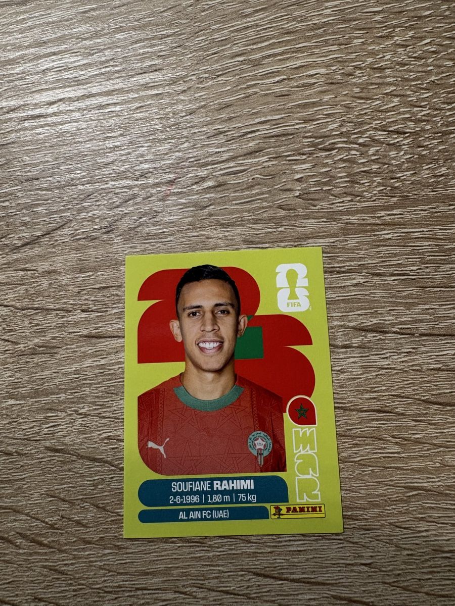 Panini Cartes à collectionner: Panini Soufiane Rahimi MAR18 – Neuf (Voir description) à Langrickenbach par swissluca