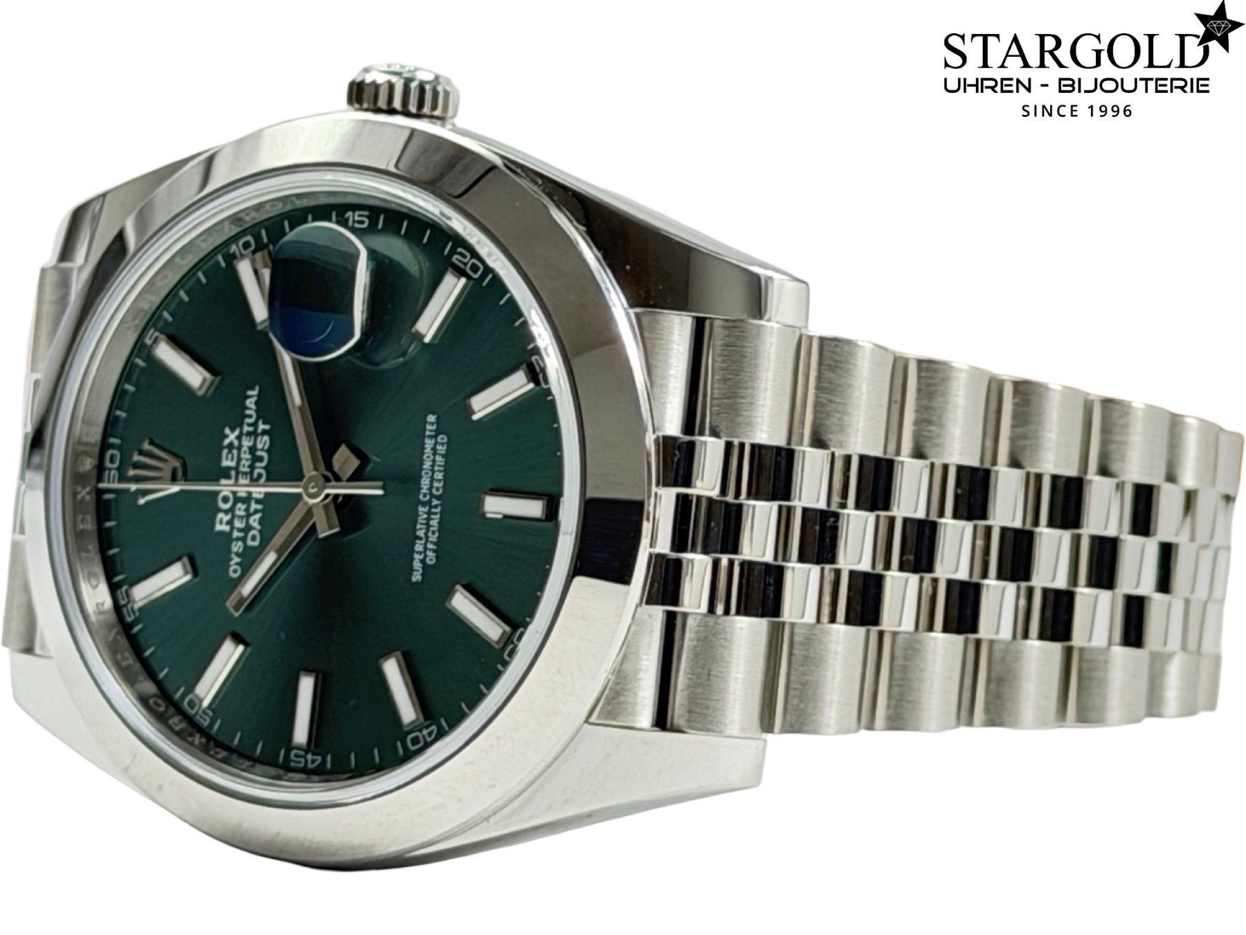 Rolex Orologi: Rolex Datejust 41 grün - 126300 – Usato da Zürich venduto da Stargold-Uhren 4