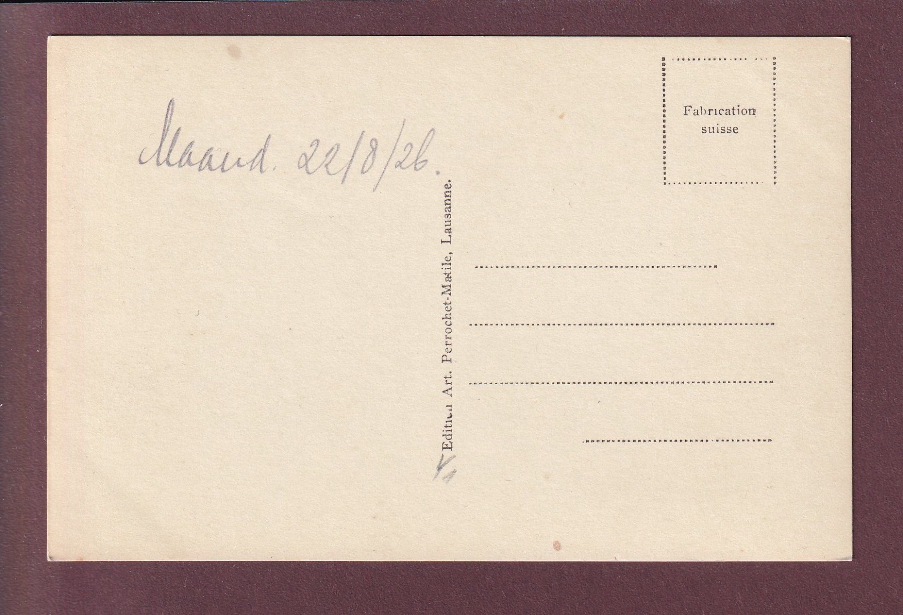 Cartoline postali: BERN - Bärengraben - 1926 – Usato da Pully venduto da nicecards 1