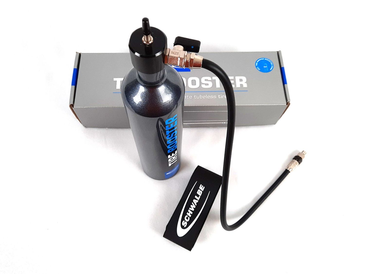 Schwalbe Pompe: SCHWALBE-Tire-Booster-Tubeless – Nuovo (secondo la descrizione) da Beinwil am See venduto da Restwert_Beinwil