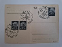 Deutsches Reich Postkarte Briefmarke 1939