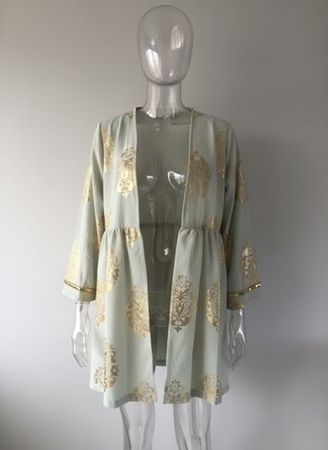 Veste printemps légère jolie motifs or