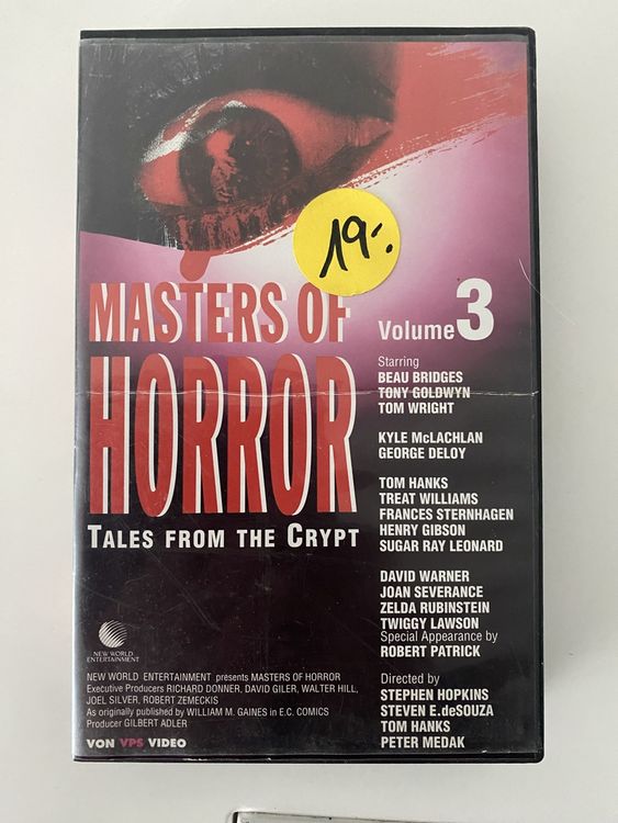 VHS Masters of Horror (Tales from the crypt) Volume 3