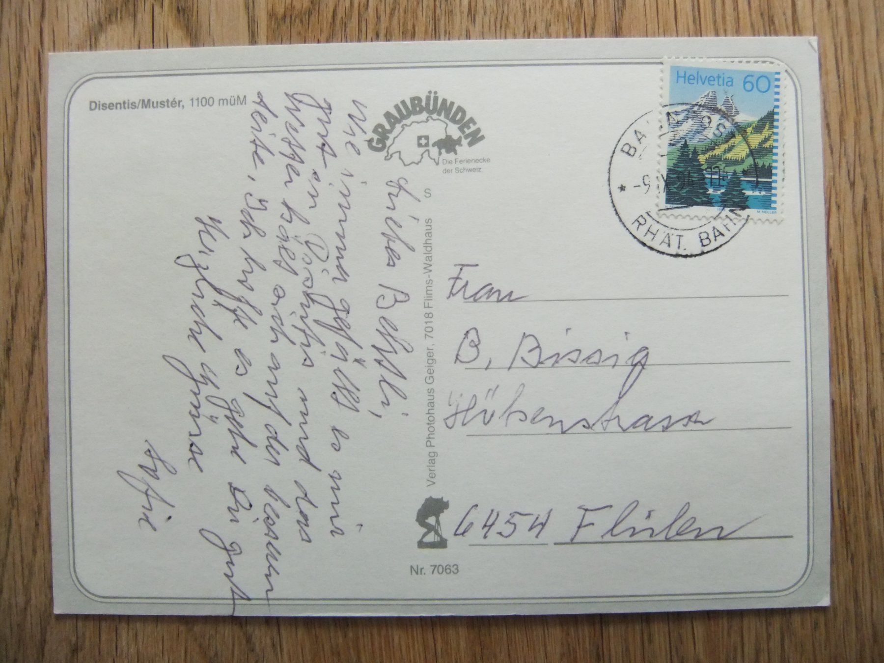 Cartoline postali: Desentis Mustér mit der Furkabahn 9.9.1994 – Usato da St. Niklaus VS venduto da wunschlos54 1