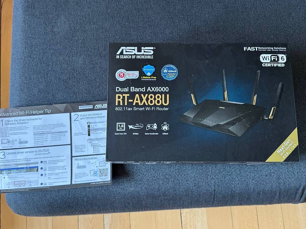 Modem & Router: ASUS RT-AX88U ROUTER – Usato da Obernau venduto da pet_rtf8