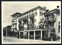AK Locarno, Hotel Beau-Rivage, 1957