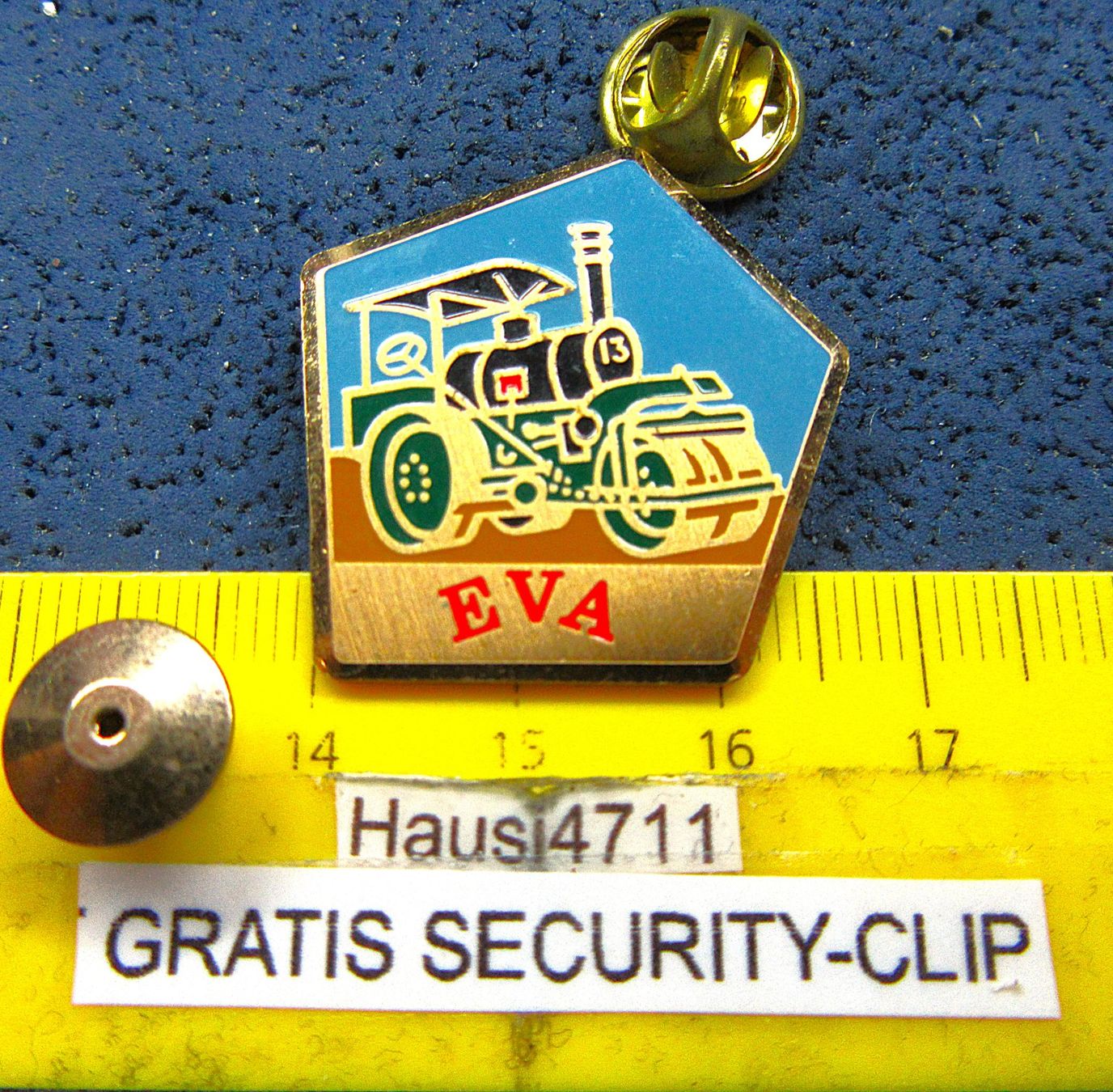 Swiss Placchette & Badge: DAMPFWALZE E V A GOLDIG PIN ENAMEL SWISS MADE – Usato da Ettingen venduto da Hausi4711