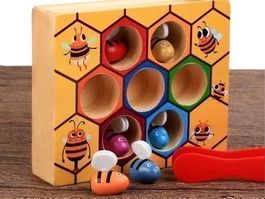 HONIGBIENEN - LERNSPIEL - LOGIKSPIEL - KINDER HOLZSPIEL