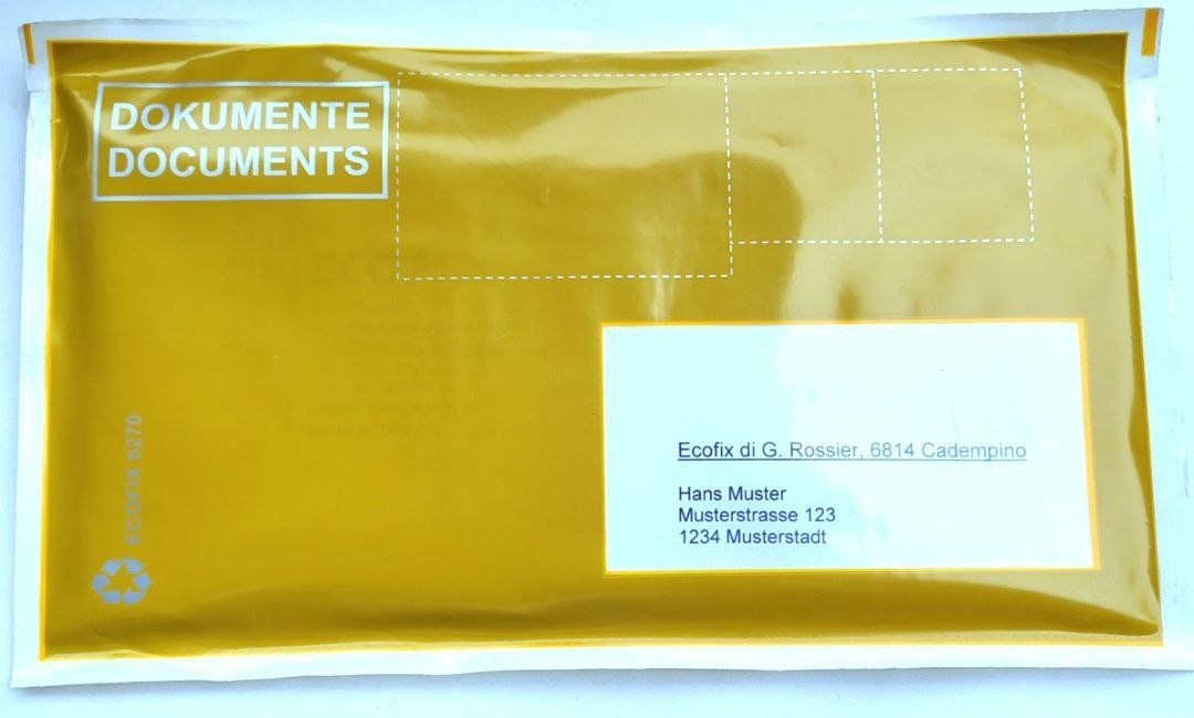 Couverts & Versandtaschen: Dokumententaschen C6/5 "Postkonform" – Neu und originalverpackt aus Cadempino von Ecofix