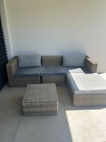 Rattanlounge inkl. Loungetisch