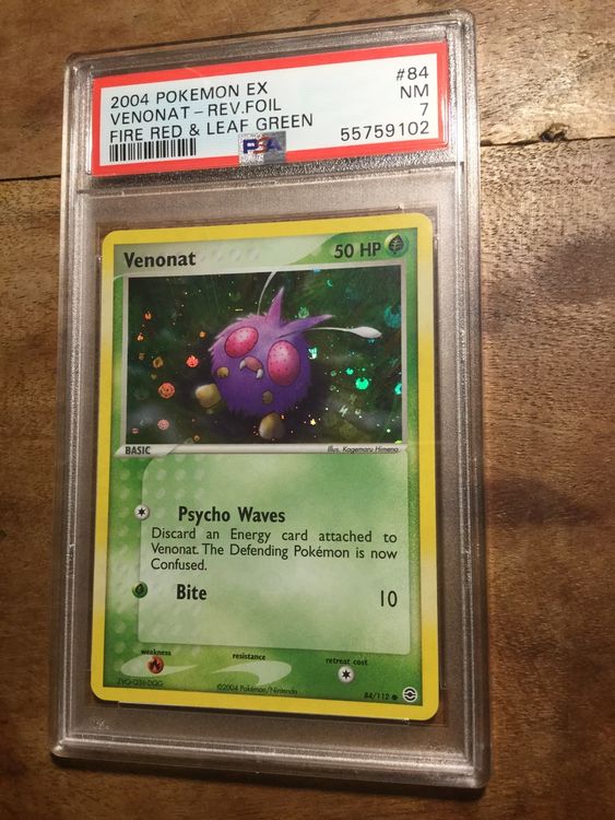 Venonat Reverse Foil, Fire Red & Leaf Green (2004), PSA 7 | Kaufen auf ...