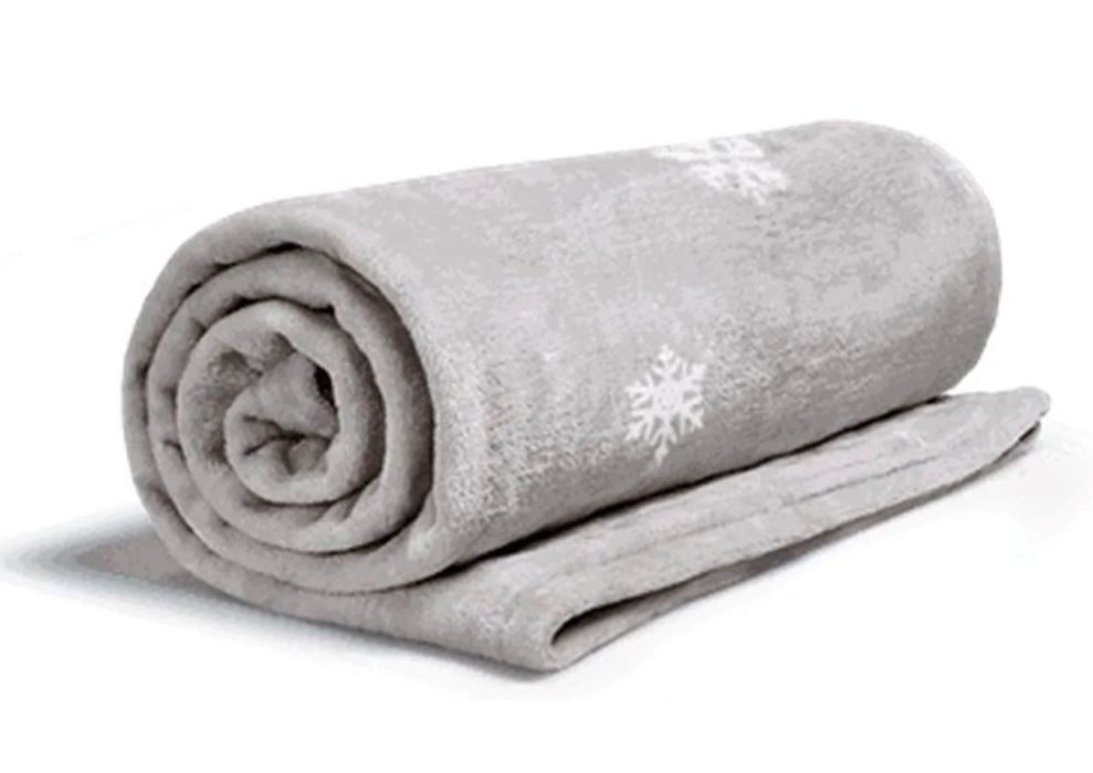 Coperte: Kuschel- Decke hellgrau mit Schneeflockendesign 130 x 160cm – Nuovo e nell'imballaggio originale da Eich venduto da ka_st