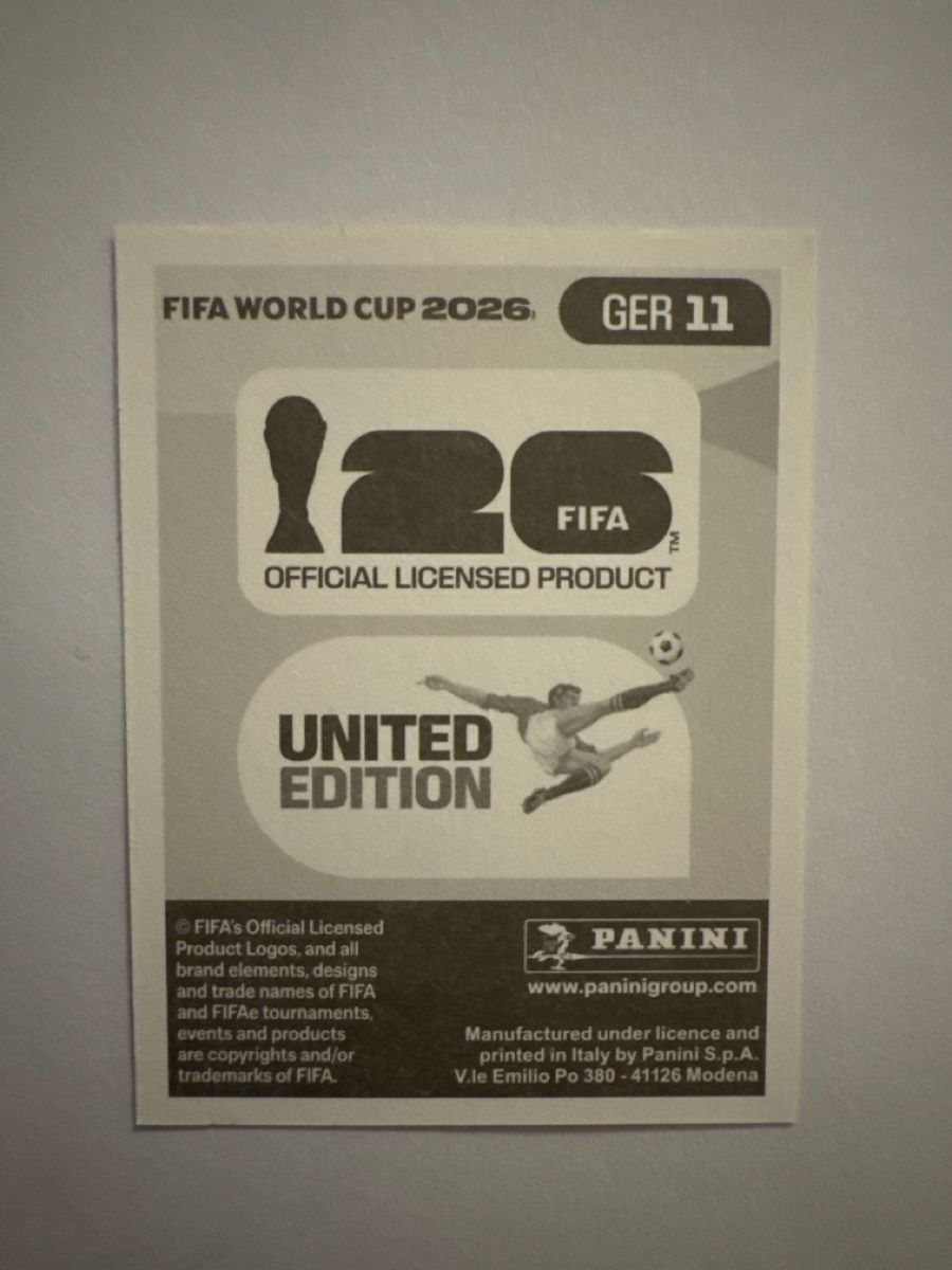 Panini Carte collezionabili: Panini WM 2026 GER 11 – Nuovo (secondo la descrizione) da Kreuzlingen venduto da DennisA27 1