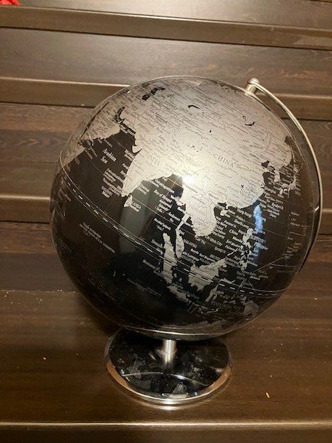 Altro in Decorazioni & Accessori: schwarz-silberner globus – Usato da Schwarzenberg LU venduto da kindler007