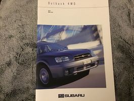 Subaru Outback 4WD Verkaufsprospekt 2000