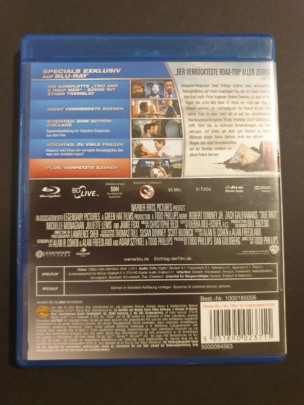 Tutti i DVDs: Blu-ray Stichtag - Due Date – Usato da Steffisburg venduto da Blue_bj5g 1