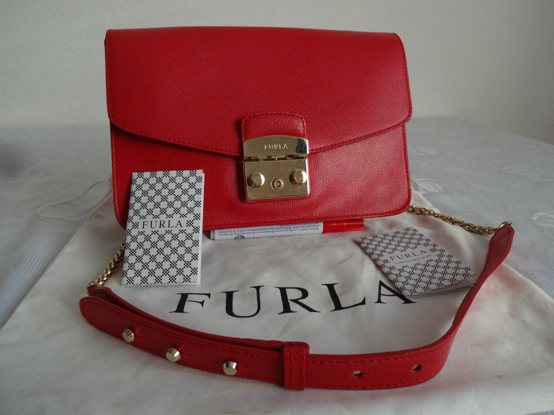 Furla Borse da donna: 0rig."" FURLA""  Leder Umhängetasche – Nuovo e nell'imballaggio originale da Frauenfeld venduto da Reyy58