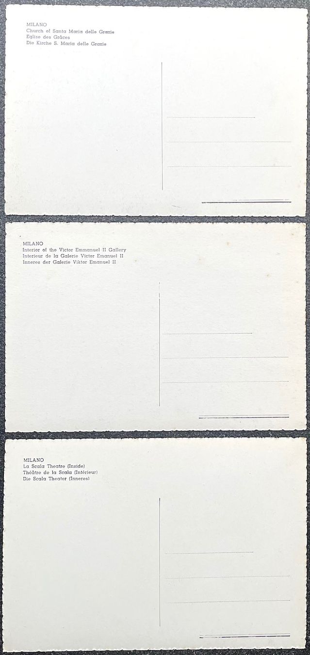 Cartoline postali: 3 Ansichtskarten Milano 20er-/30er-Jahre – Nuovo (secondo la descrizione) da Burgdorf venduto da Bsb7 1