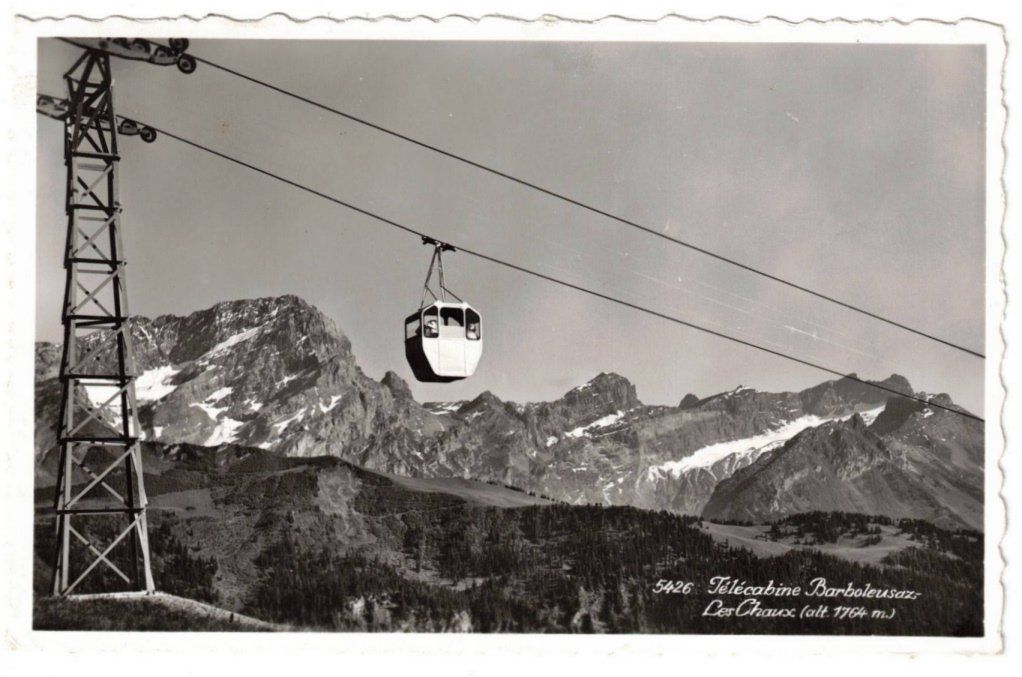 Cartoline postali: Gryon - Gondelbahn Barboleusaz--Les Chaux – Usato da Binningen venduto da Mountainrider