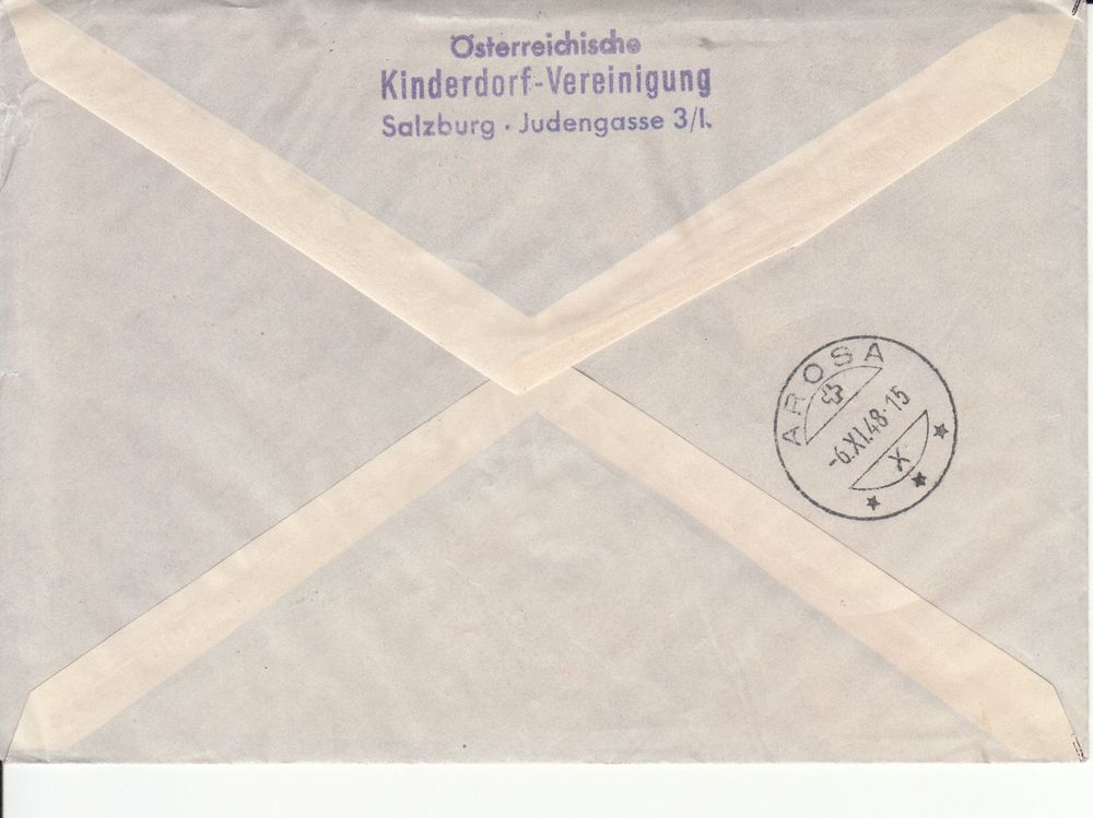 Tutti i francobolli: Ballonpost Österreich 1948 – Usato da Bürglen TG venduto da StampGraf 1