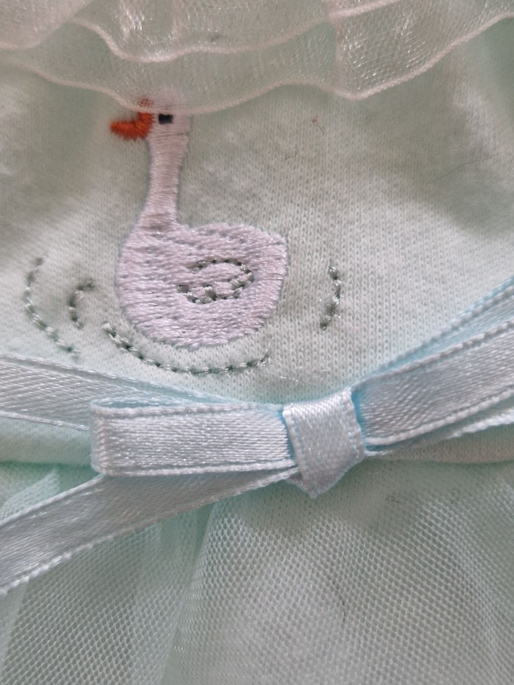 Puppen: Puppenkleid, Farbe: mint, Kleid, Tüll – Gebraucht aus Arlesheim von Vera6 3