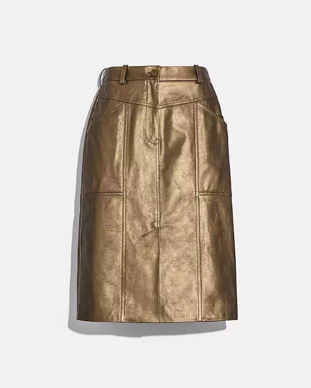 Gonne: COACH LEDERROCK - BLEISTIFTROCK Orginalpreis 995.- – Nuovo e nell'imballaggio originale da Zürich venduto da luxuryoutlet1 2
