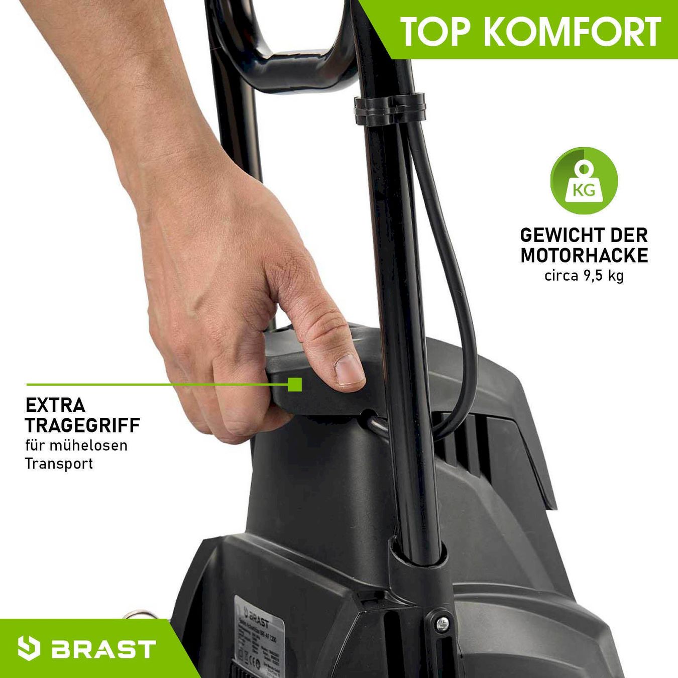 Bodenbearbeitungsgeräte: BRAST Elektro Motorhacke 1200 – Neu und originalverpackt aus Bottighofen von zaap 4