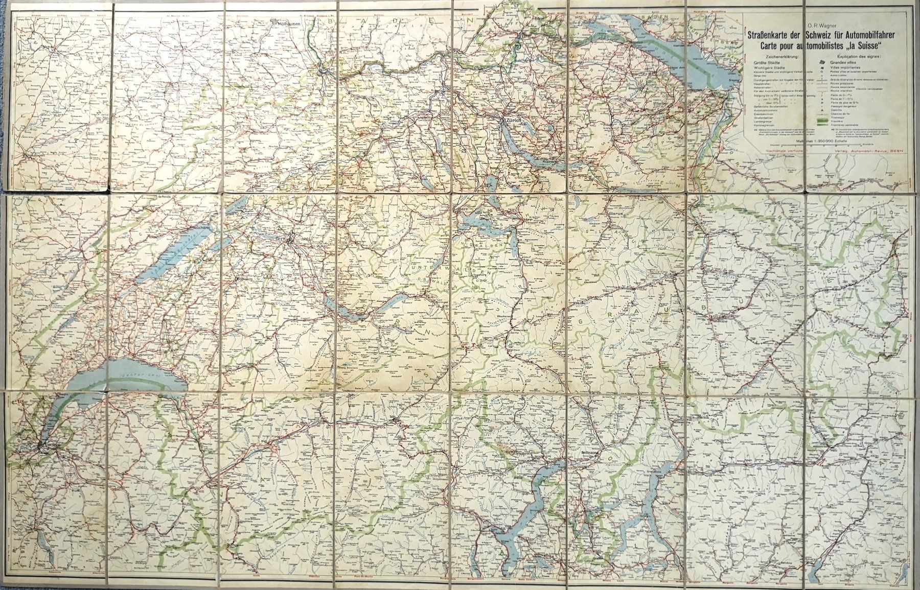 Cartine & Atlanti: STRASSENKARTE DER SCHWEIZ – Usato da Interlaken venduto da Wermon 2