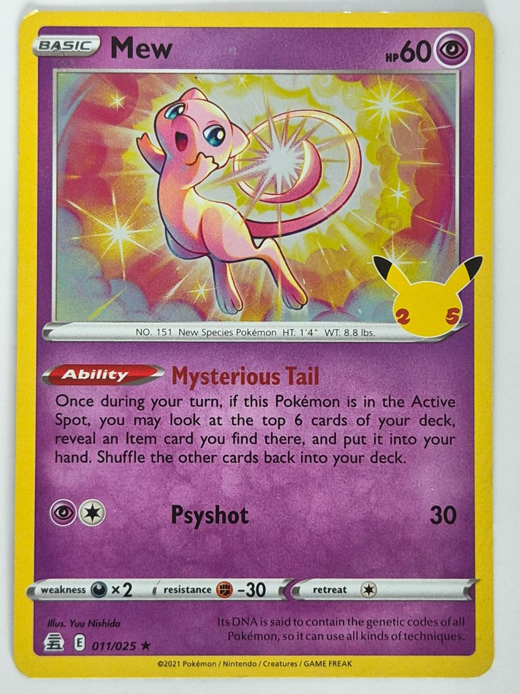 Pokémon Carte collezionabili: Mew / Celebrations / CEL 011 – Nuovo (secondo la descrizione) da Arni AG venduto da PokemonCardsStore
