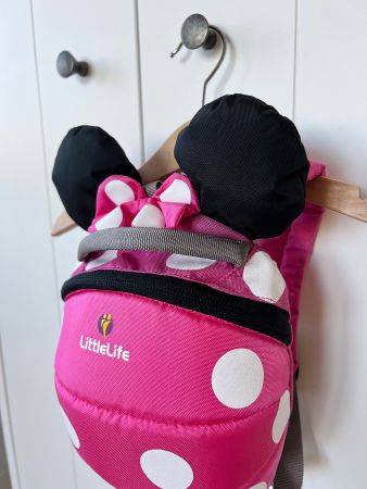 Minnie Maus Rucksack Littlelife, Rosa