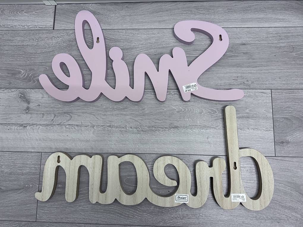 Tutte le decorazioni: Holz Schrift SMILE und/oder DREAM – Usato da Wettswil venduto da lin_fv2p 2