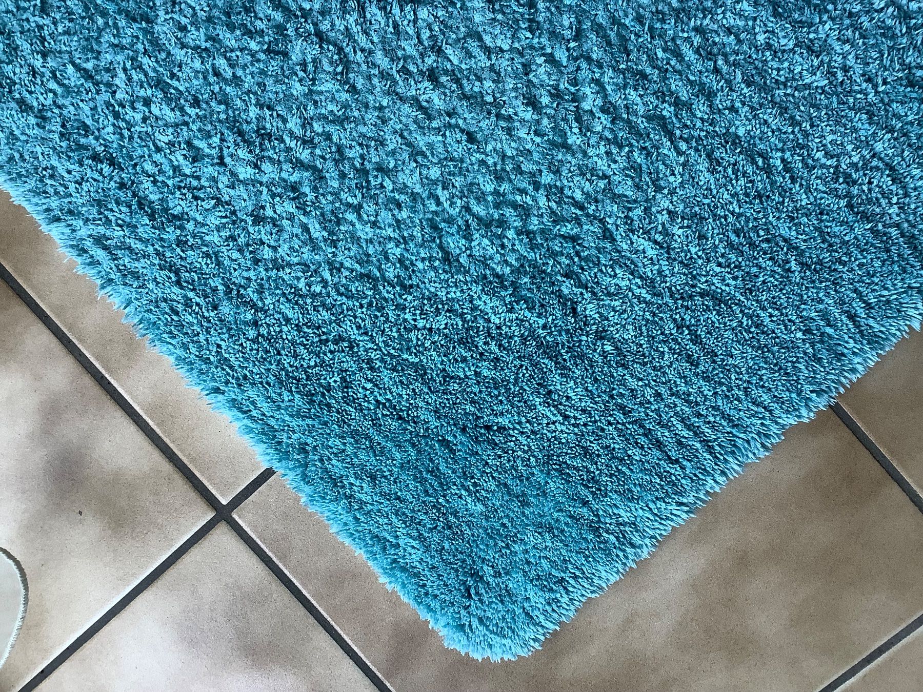 Tappeti: Tapis de salle de bains - Couleur "turquoise" - De qualité – Usato da Le Lignon venduto da Gwen77 2