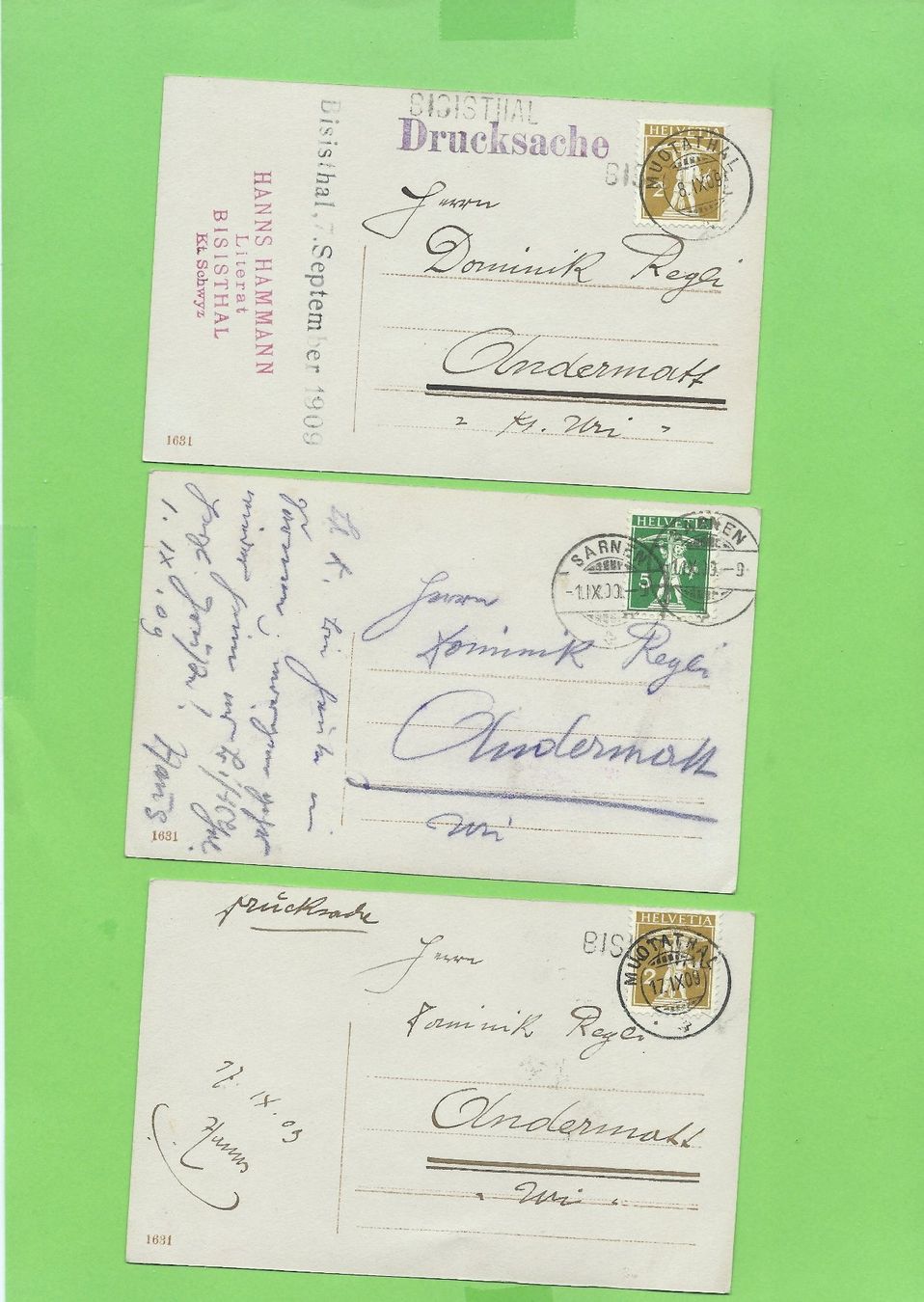 Cartoline postali: Alte Postkarten: Hans und Grete, Trachten, ca. 1900 – Usato da Zürich venduto da t24_de 1