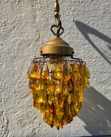 Dekorative Vintage-Stil Pendellampe Bernsteinfarben 