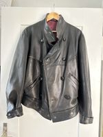 Vintage Lederjacke schwarz, Grösse M/L