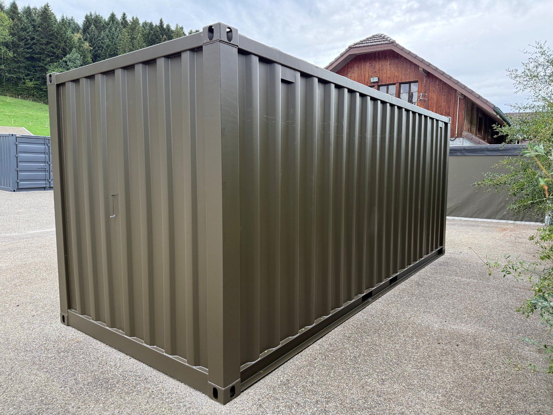 Contenitori edile: 20 Fuss Lagercontainer in grün, Open Side – Nuovo e nell'imballaggio originale da grosswangen venduto da Poliniman0 3