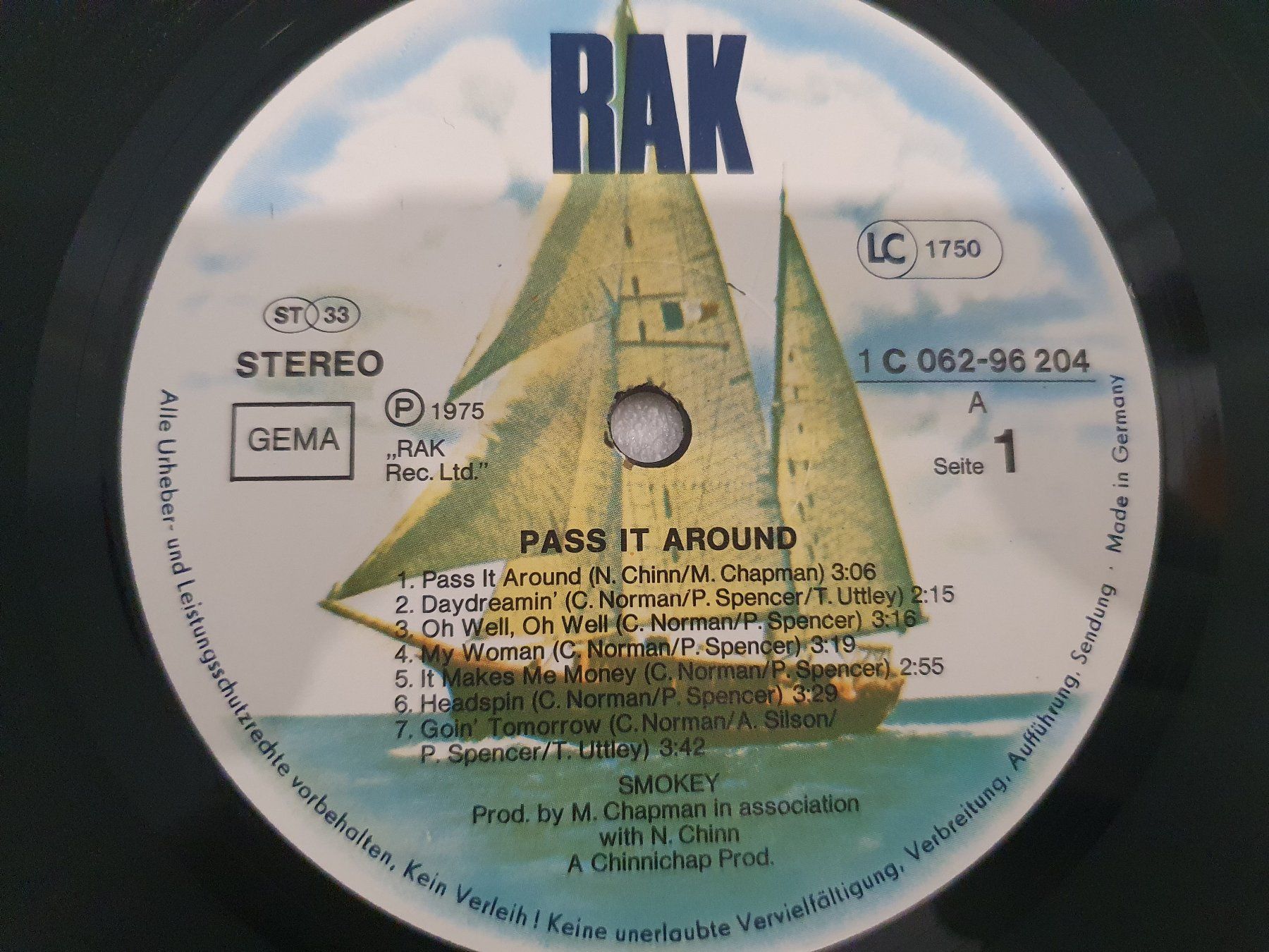 Dischi in vinile: Smokey – Pass It Around – Usato da Uster venduto da Vinyl-Leidenschaft 5