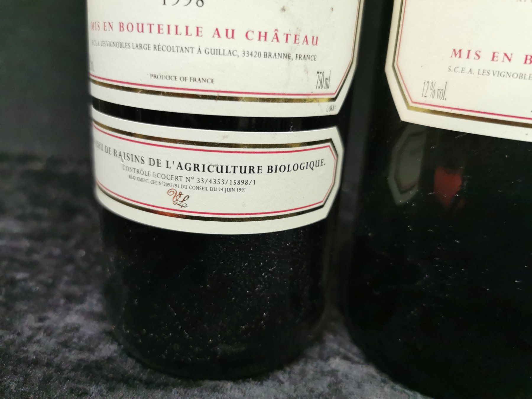 Wein: 2 CHÂTEAU CANET 1998 ET 19997 BORDEAUX – Neu (gemäss Beschreibung) aus Genève von Leboucheoreilles 8