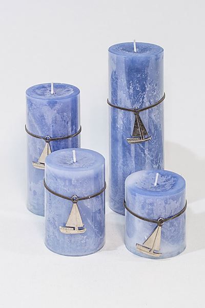 Candele: 4er Kerzen-Set "Ocean" – Nuovo e nell'imballaggio originale da Kottwil venduto da Crazyrolf