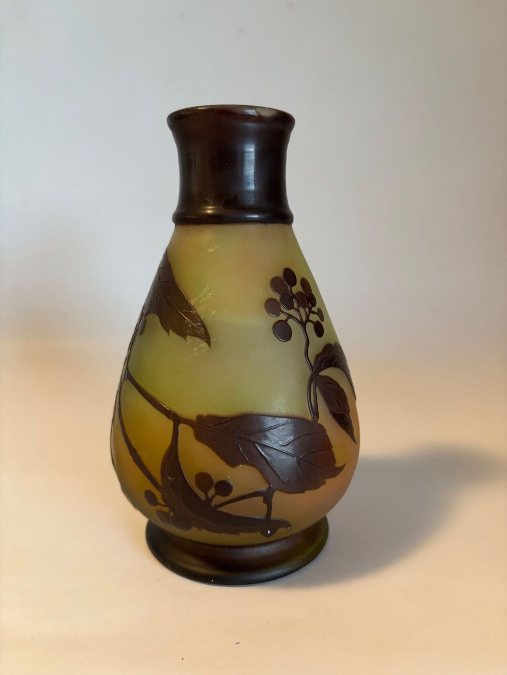 Emile Gallé Vasen & Gefässe: Originale Gallé Vase Jugendstil – Gebraucht aus rotkreuz von baudisch 3