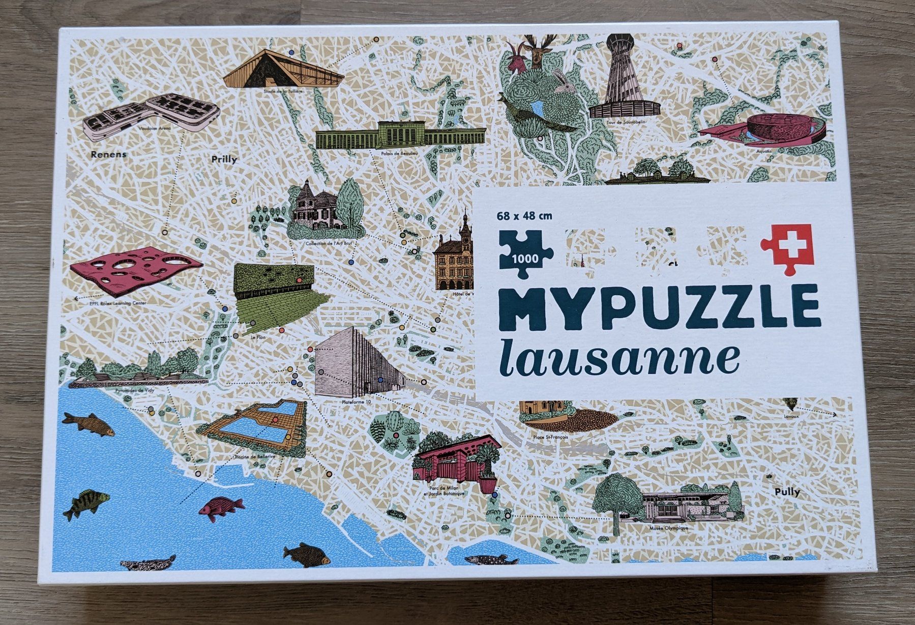 Puzzle: Puzzle Lausanne Vaud Suisse – Usato da Orsieres venduto da IndianaJones50a