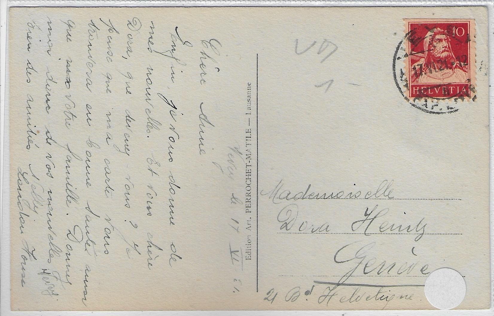 Cartoline postali: Coucher de Soleil sur la Lac Leman – Usato da Ettingen venduto da Kartenplanet 1