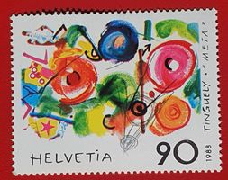 JEAN TINGUELY 769 KUNST MASCHINE META 1988** POSTFRISCH