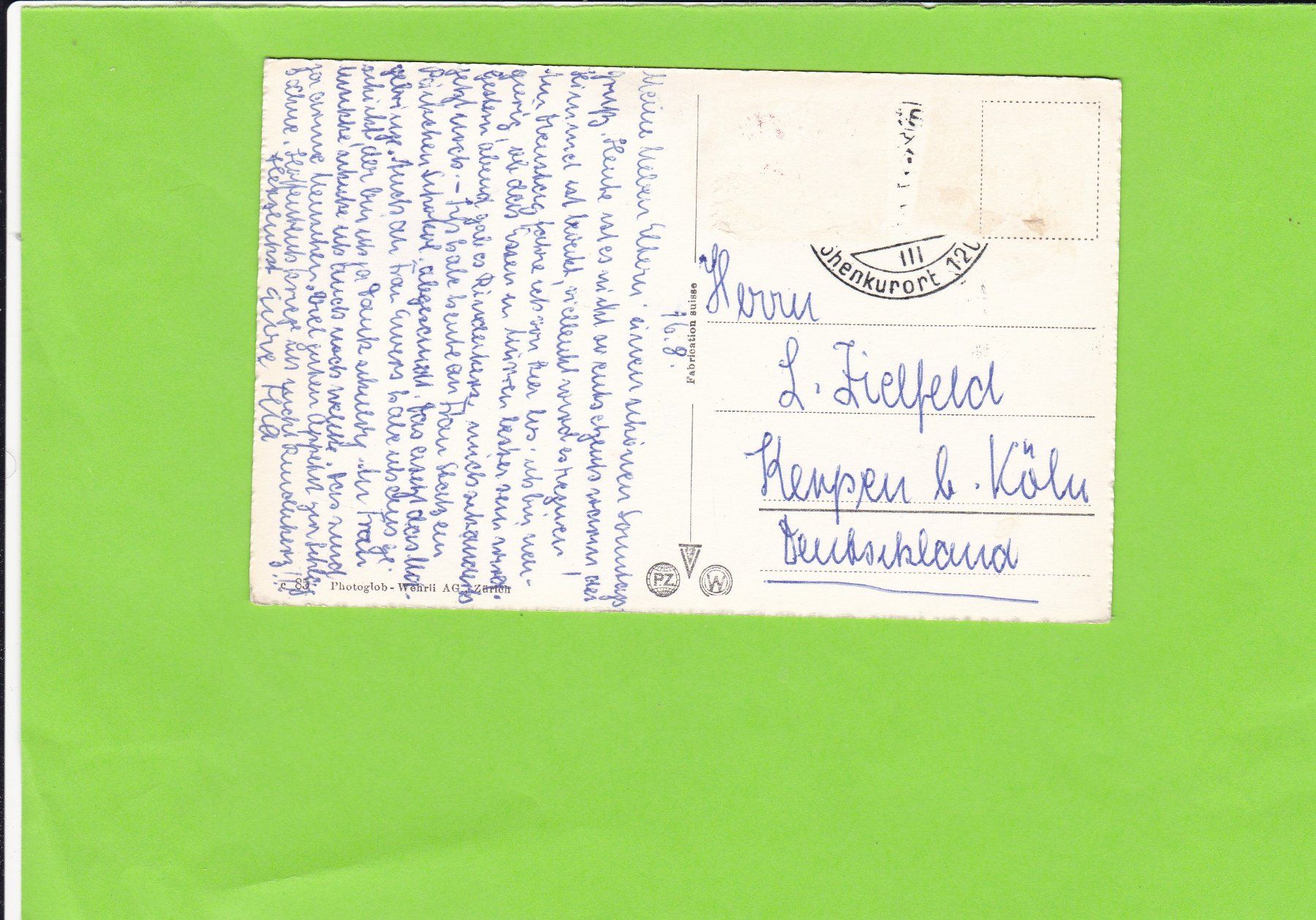 Cartoline postali: Ruedihaus in Kandersteg – Usato da St. Peterzell venduto da neckertal 1