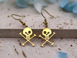 Totenkopf Ohrringe - Halloween Accessoire!